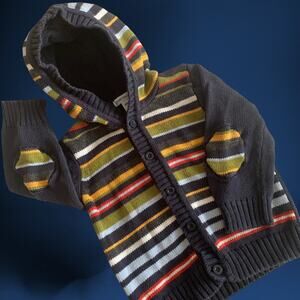 Stripe and Navy 18 Month Old Cotton Sweater Toddler Girls Baby Boys Sweater